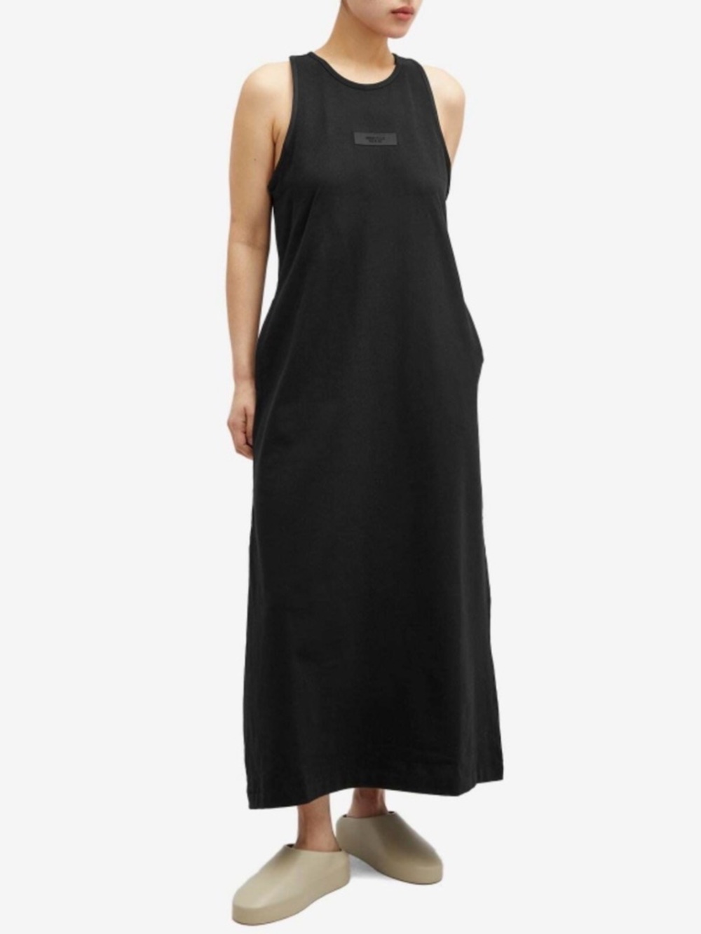 Fear of God Essentials Black Racerback Ribbed Tank Dress M